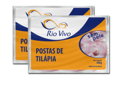 Postas de Tilápia 500g Sem Pele